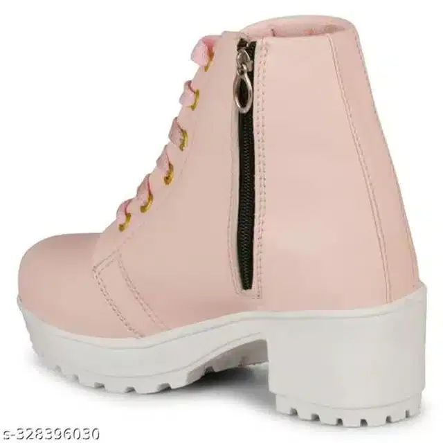 Boots for Women (Peach, 4)