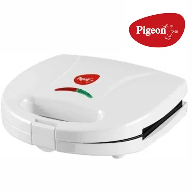 PIGEON Sandwich Toaster, 750 Watt, White, Pack of 1