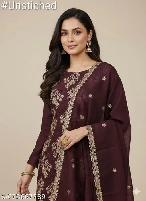 Georgette Punjabi/All Over Suits Semi-Stitched Suits (Multicolor, 6.05 meter for Women (M)