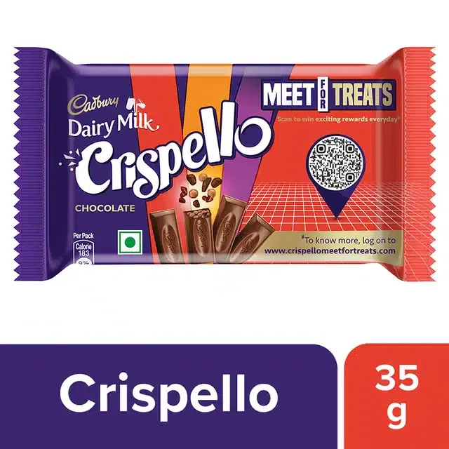 Cadbury Dairy Milk Crispello Chocolate Bar, 35 g
