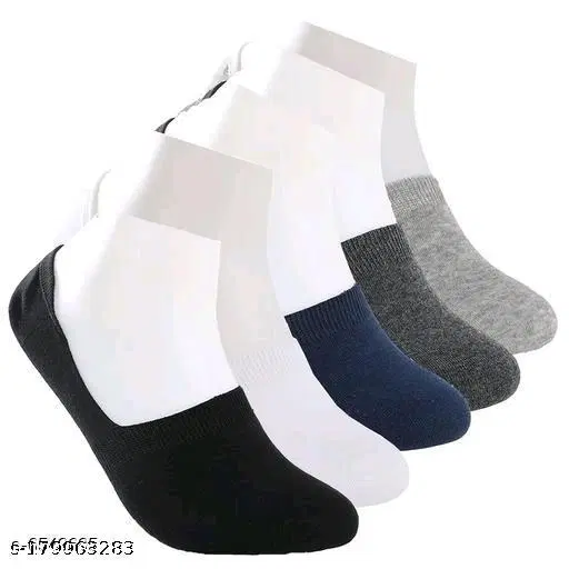 Cotton Socks for Men & Women, Set of 5 (Multicolor)