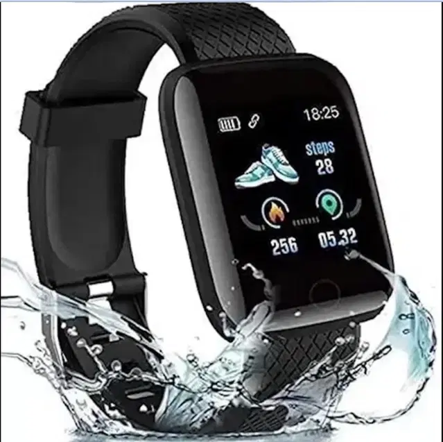 ID 116 Bluetooth Smart Watch, Black