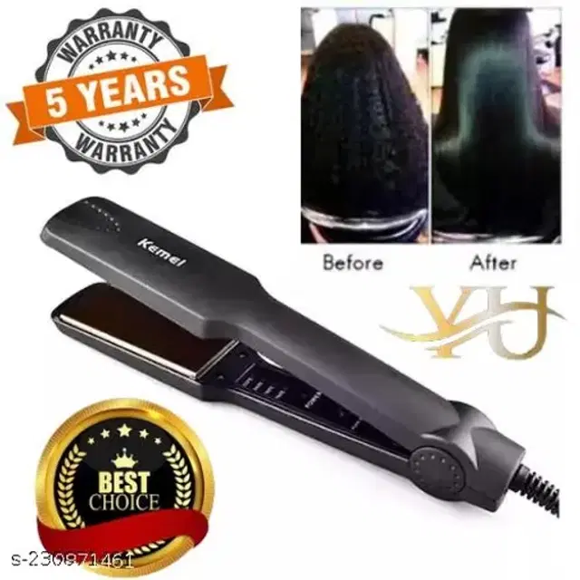 Professional Hair Straightener for Men & Women, Black, 100 W