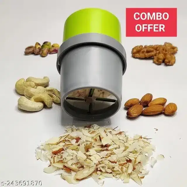 Dry Fruit Cutter, Green, Pack Of 2