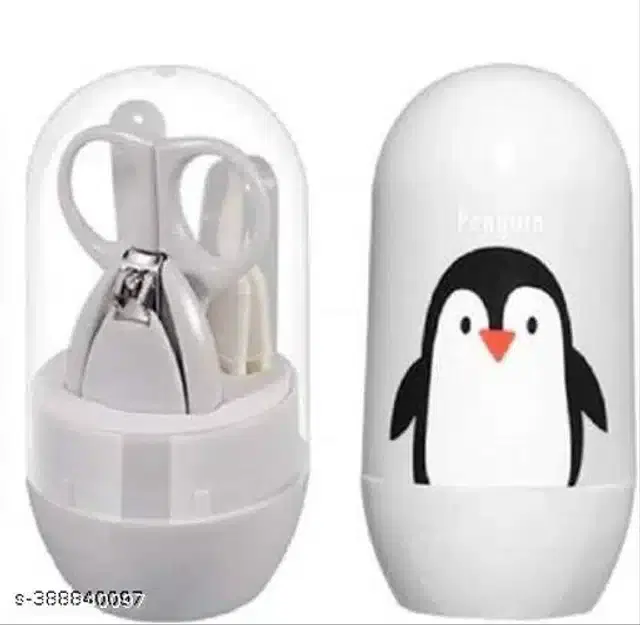 Plastic Manicure Pedicure Care Kit for Infants, White