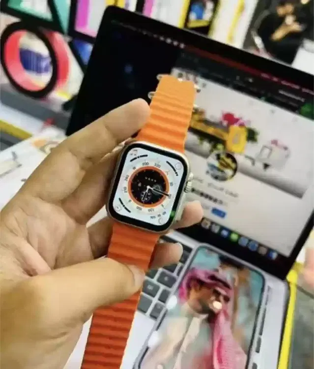 Silicone T800 Ultra Smartwatch, Orange