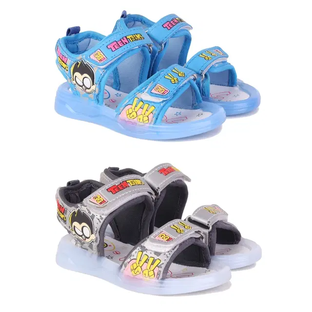 Sandals for Kids, Pack of 2 (Multicolor, 11 C)