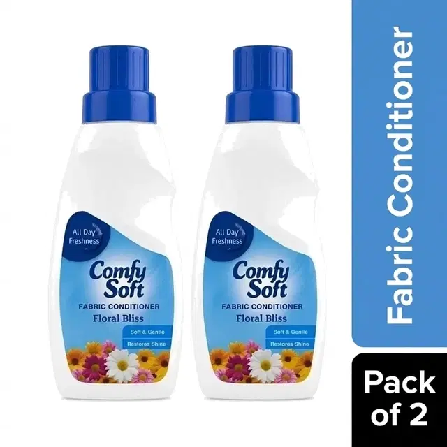 Comfy Soft Fabric Coditioner Blue 2X200 ml (Pack of 2)