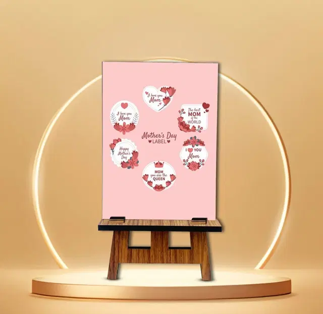 Khatu Crafts Showpiece Gift for Mom 8x4x2inch