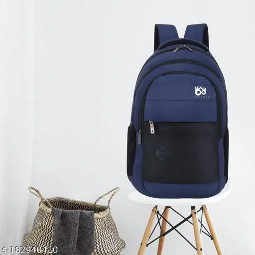 Nylon Backpack for Men & Women, Blue