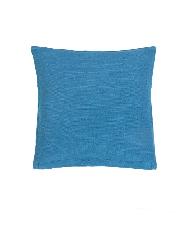 Cotton Cushion Cover, Blue, 16x16 inches