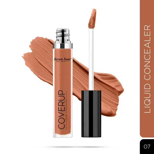 Seven Seas Coverup Liquid Concealer, Orange (7 ml)