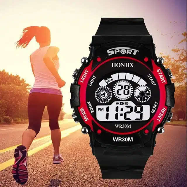 Digital Watch for Kids (Black & Red)