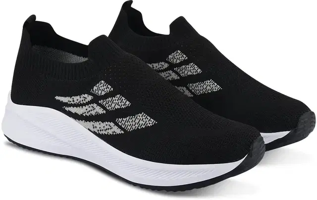 Mesh Casual Shoes for Men (Black, 6)