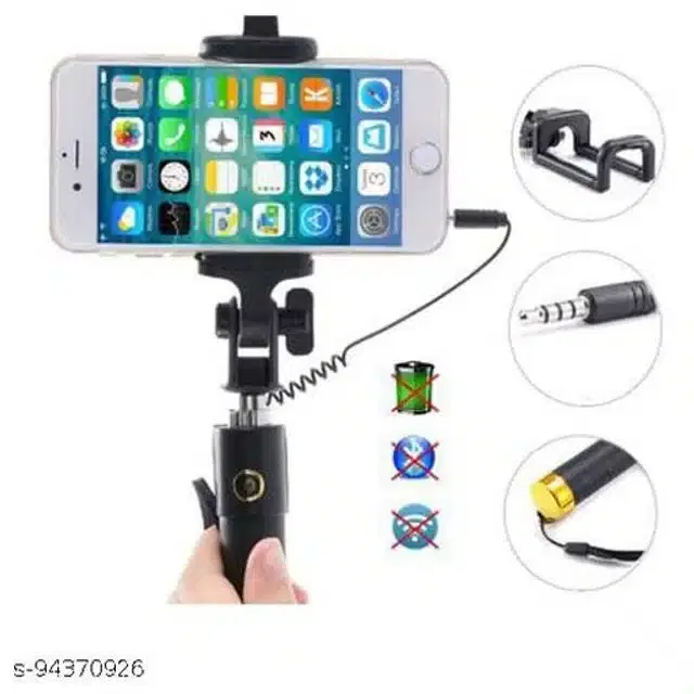 Selfie Sticks for Mobile, Black