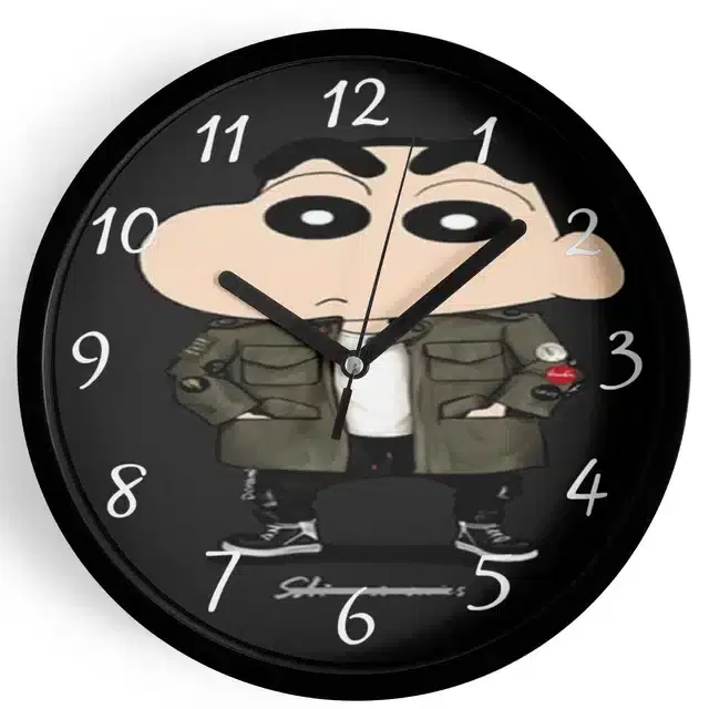 Shinchan Analog Wall Clock, Multicolor, 7 Inches