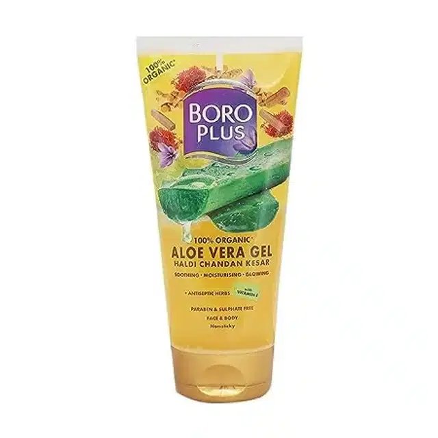 Boro Plus Haldi Chandan Kesar Aloe Gel- 150 ml