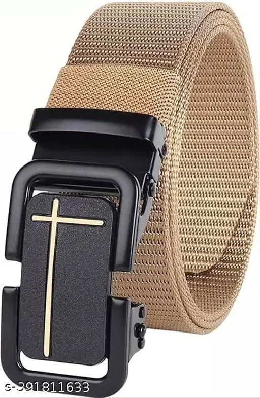 Polyester Belt for Men (Multicolor, 28)