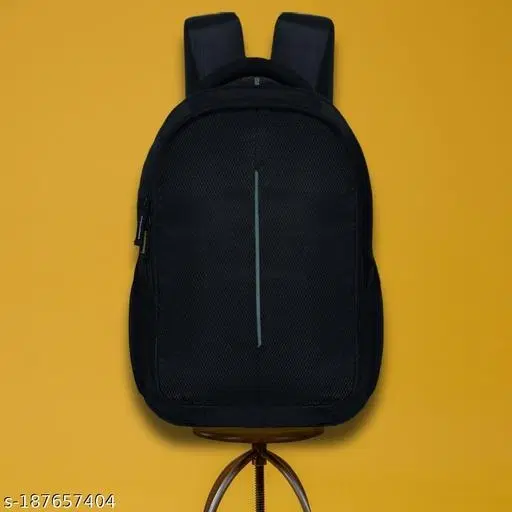Polyester Backpack for Men & Women, Black