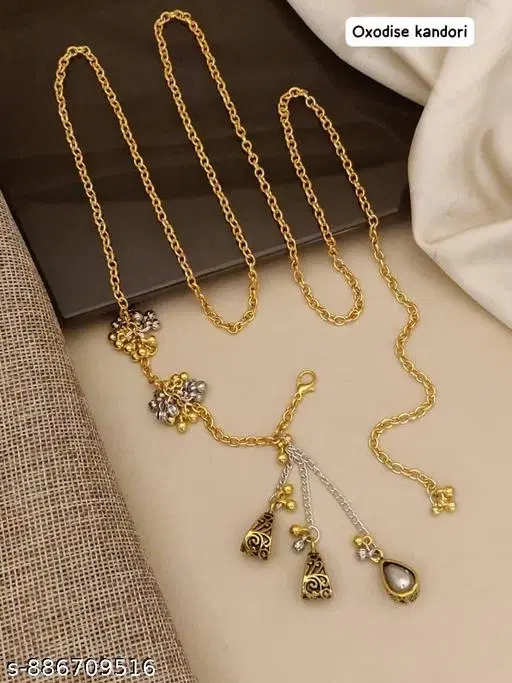 Elegant Kamarband for Women (Gold, Free Size)