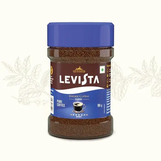 Levista Classic 100% Pure Instant Coffee 45 g (Jar)
