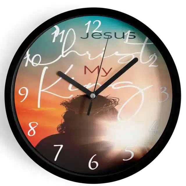 Analog Wall Clock, Multicolor, 7 inches