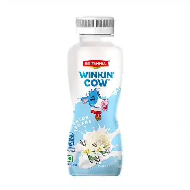 Britannia Winkin' Cow Vanillicious Thick Milk Shake - 180 ml Pet Bottle