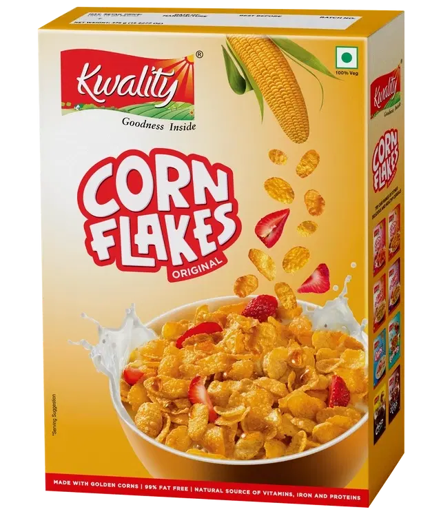 Kwality Corn Flakes 375 g (Box)