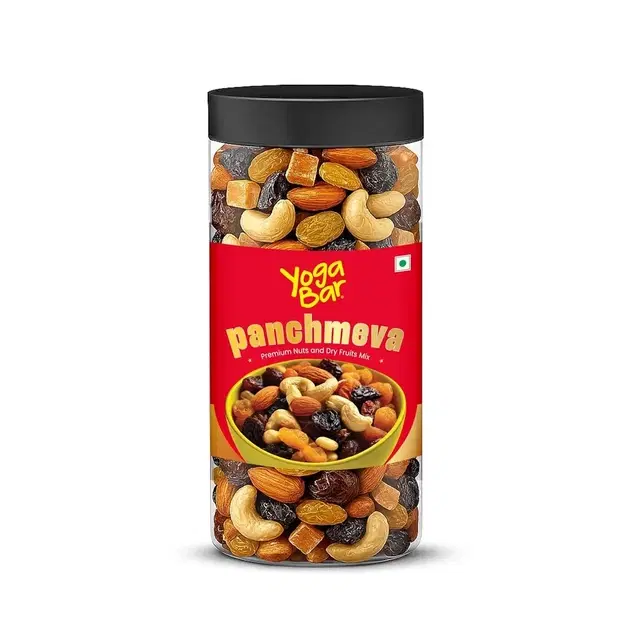 Yogabar Panchmeva Premium Nuts and Dry Fruits Mix 400 g Jar