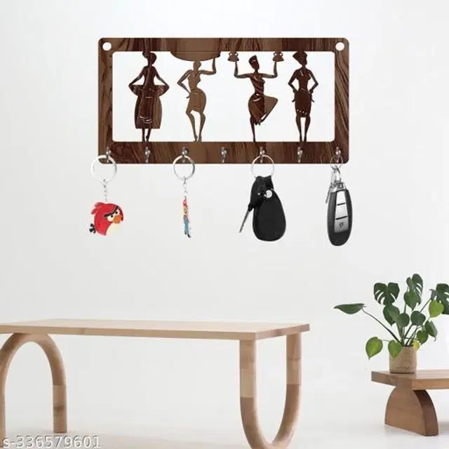 Wooden Key Holder, Brown