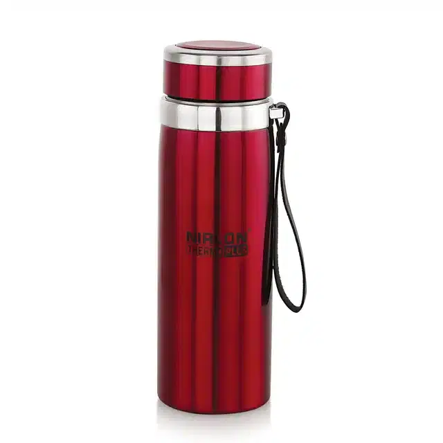 Stainless Steel Double Wall Vacuum Insulated Water Bottle, Red, 800 ml