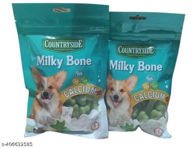 Countryside Mint Flavoured Milky Bone Pet Food for Dogs, 250 g, Pack of 2