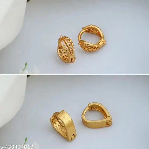 Gold-Plated Earrings/Studs/Bali Combo For Women'S/Girls