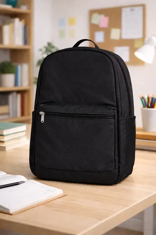 Lightweight Black School Backpack for Boys & Girls