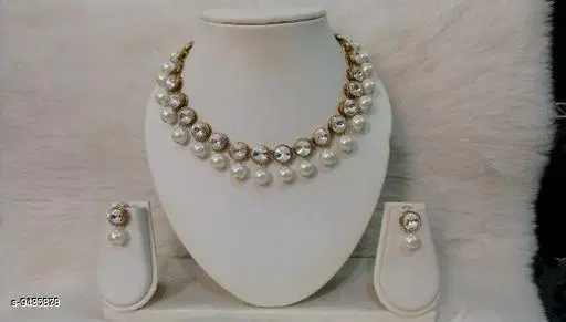 Stylish Women'S Jewellery Set, White