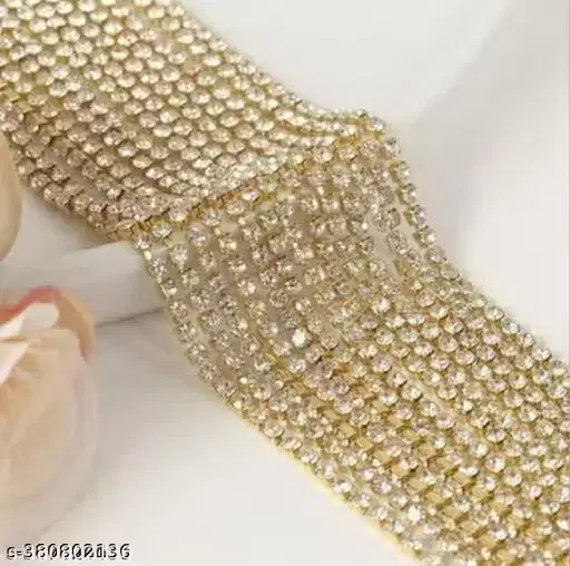 Meters Clear Stone Chain for Quilling, 5 m
