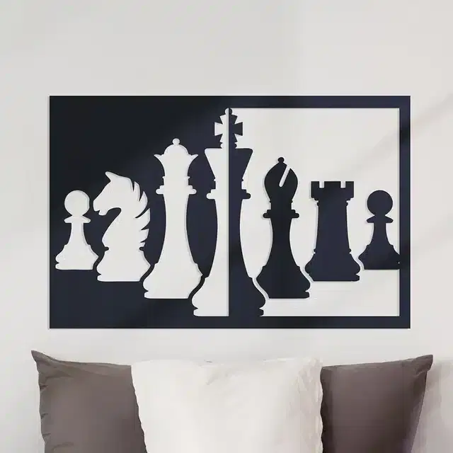 Wooden Self Adhesive Wall Sticker, Black