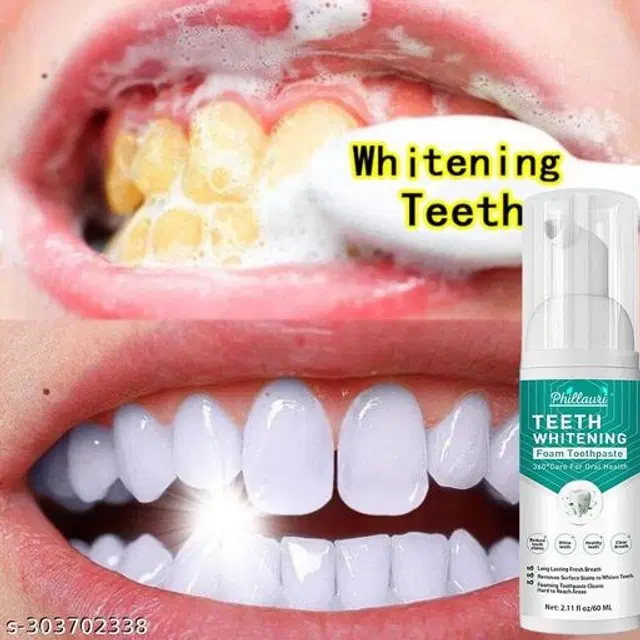 Phillauri Teeth Whitening Foam, 60 ml