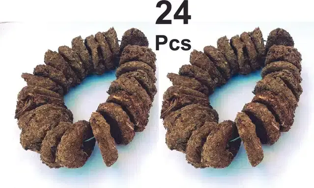 Cow Dung Mala Badkulla, Multicolor, Pack of 24