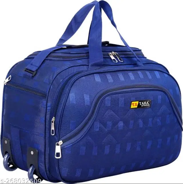 Polyester Duffel Bags, Navy Blue