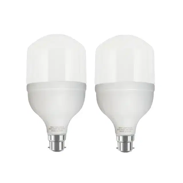 Plastic Hybrid Series 35 Watt High Power Lamp LED Bulb, White, Pack of 2