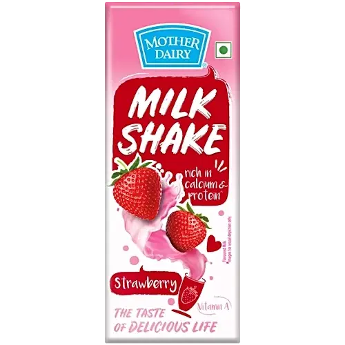 Mother Dairy Strawberry Milkshake 180 ml