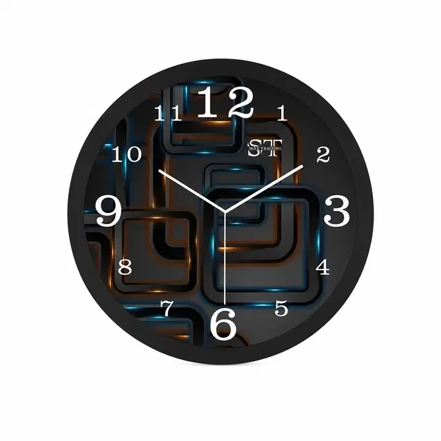 Analog Wall Clock, Small [8" × 8"] (Multicolor)
