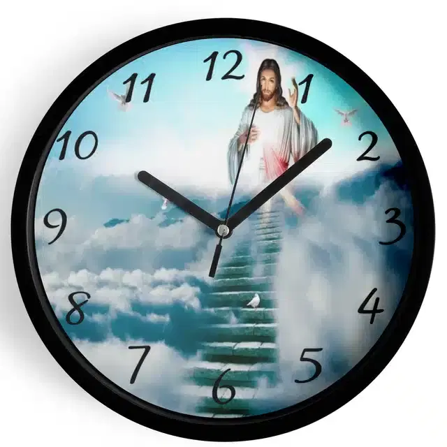 Analog Wall Clock, Multicolor, 7 inches