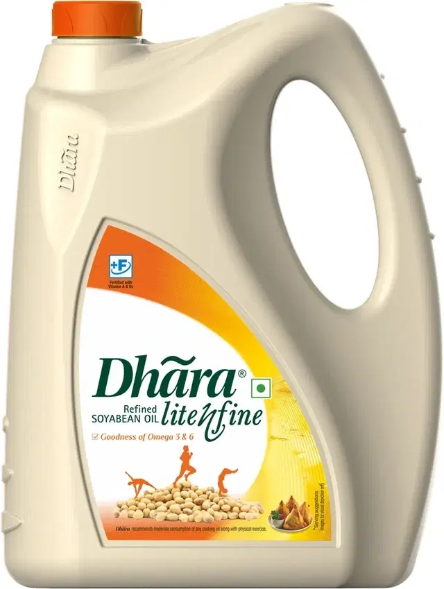 Dhara Refined Soyabean Oil 4.55 kg (Jar)