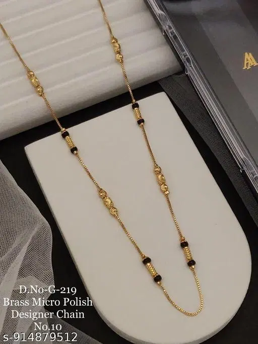 Mangalsutras for Woman for Women (Gold, Free Size)