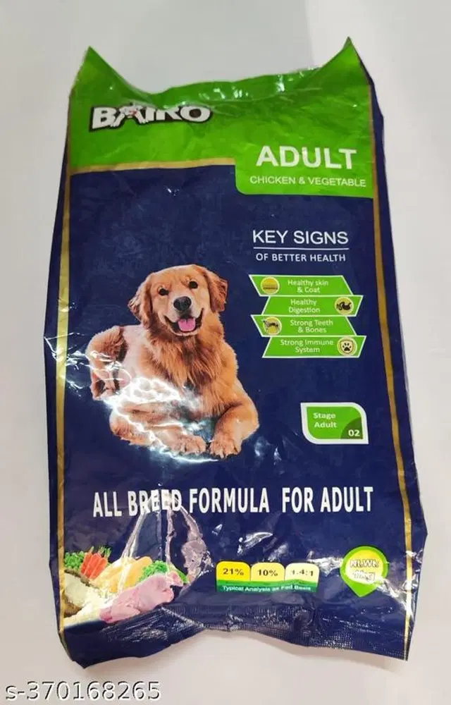 Bairo Chicken and Vegetables Pet Food for Dogs, 1000 g