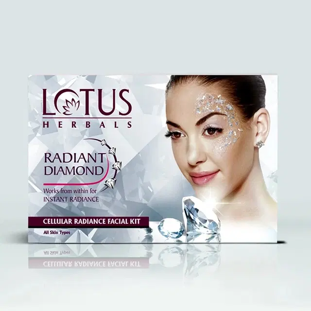 Lotus Herbal Radiant Diamond Facial Kit, Set of 1