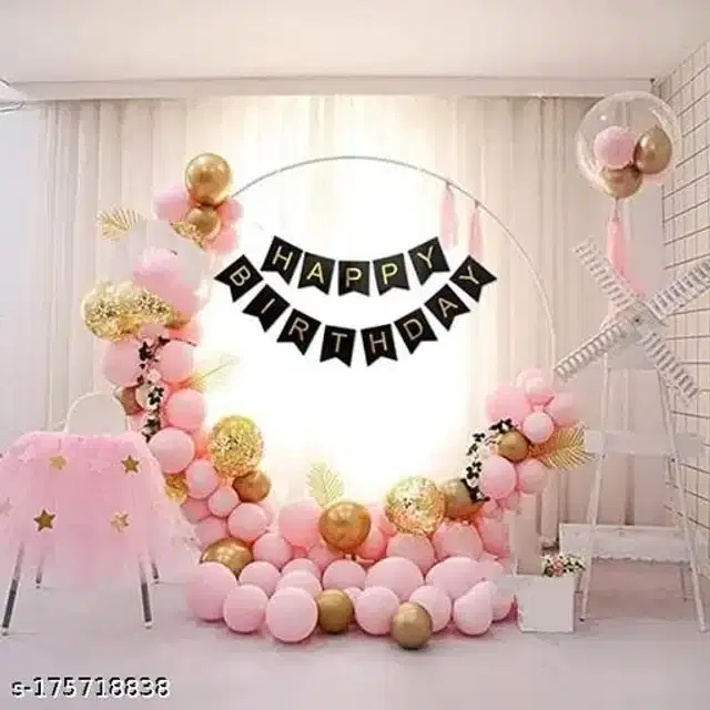 Birthday Party Decoration Kit, Multicolor, Set of 62