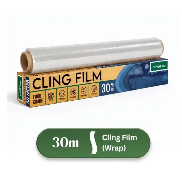 TerraHome Cling Wrap 30m [With in-built Cutter]
